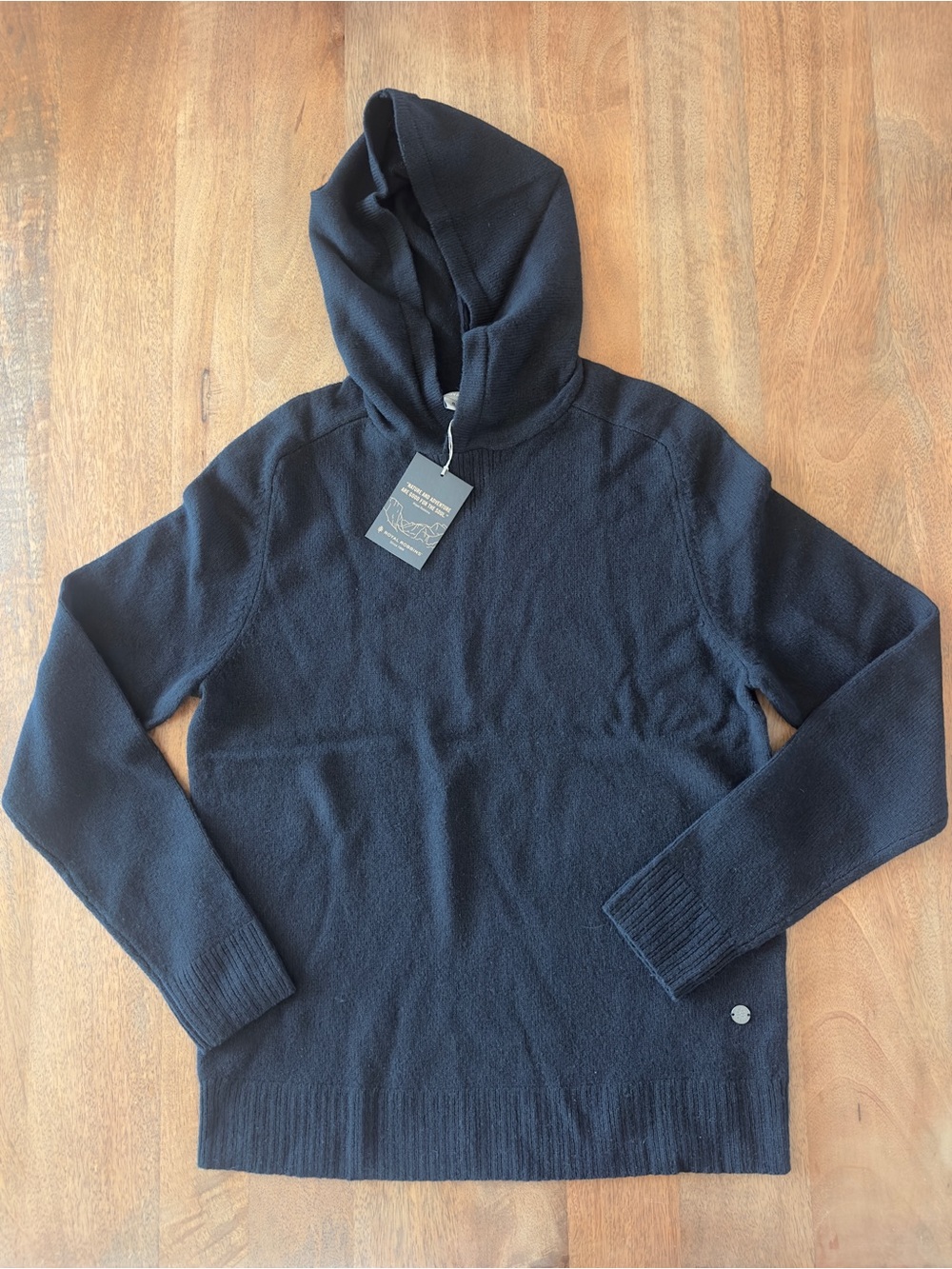 Royal Robbins Women's Rockcraft Merino Wool Hoodie Black NWT